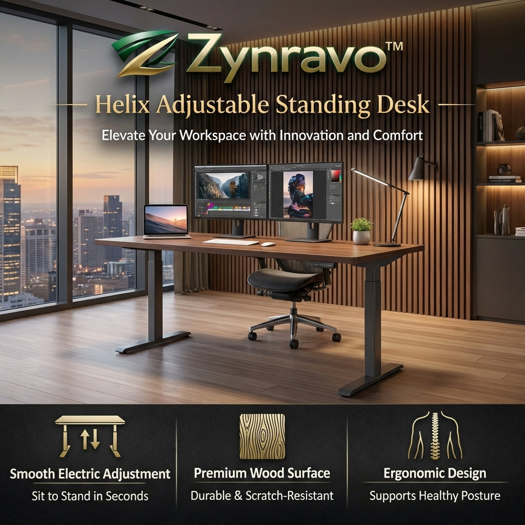 Zynravo™ Helix Adjustable Standing Desk