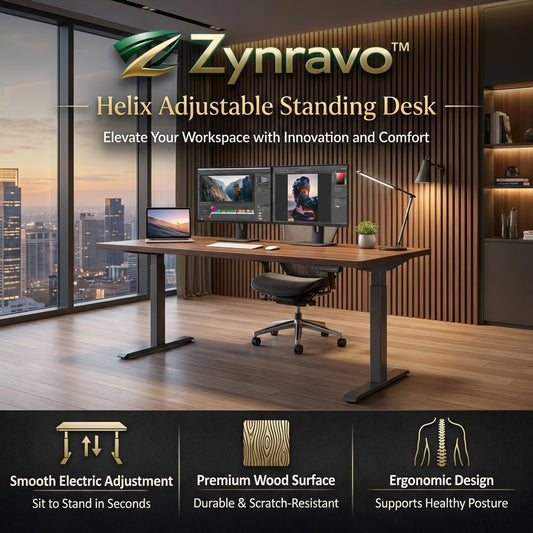 Zynravo™ Helix Adjustable Standing Desk